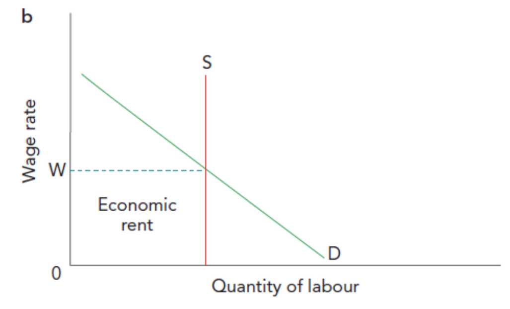 <p>All earnings consist entirely of economic rent, no transfer earnings.</p>