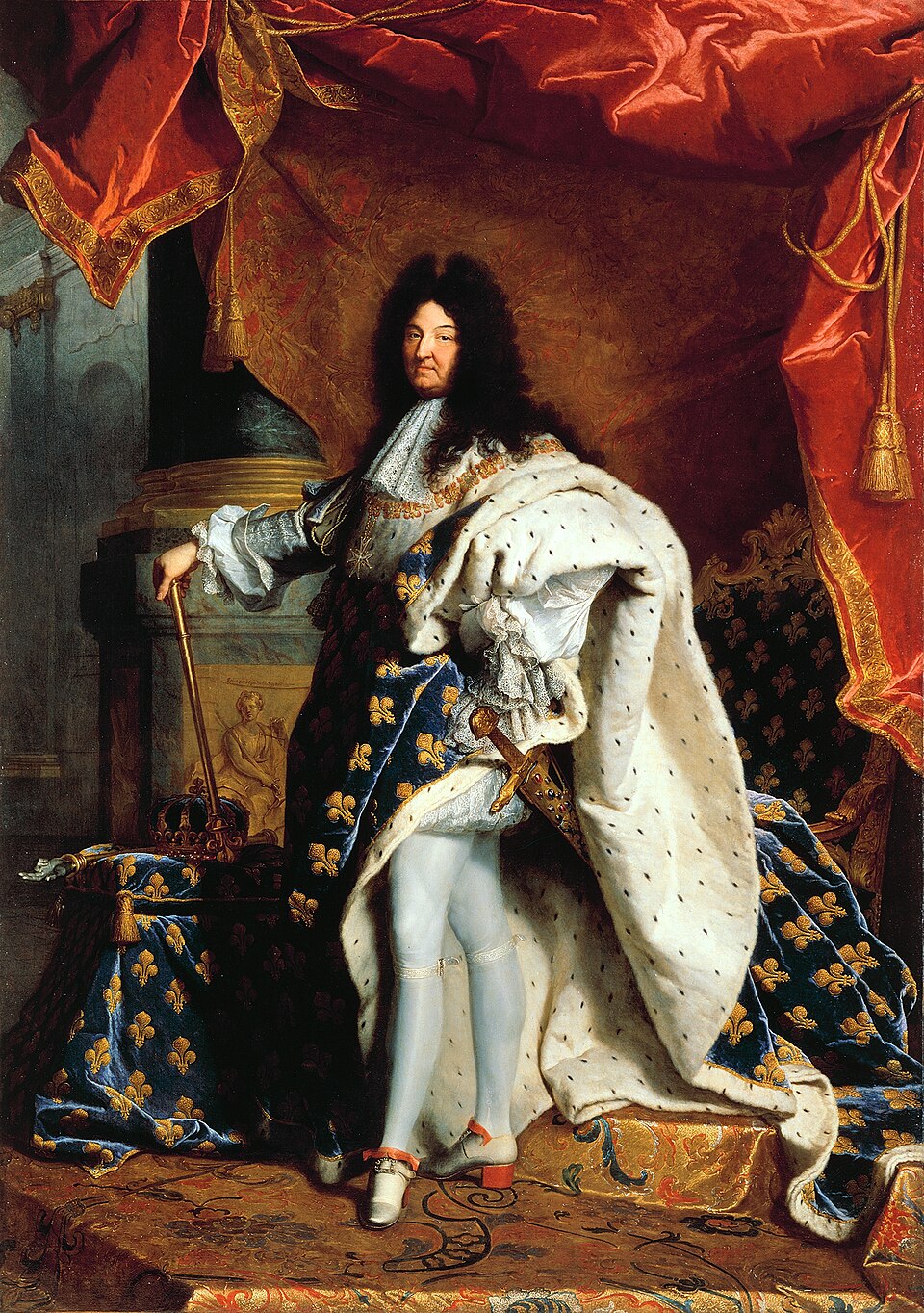 <p><span style="background-color: transparent;"><strong>Louis XIV</strong>, <em>Hyacinthe Rigaud</em>&nbsp; (French Baroque)</span></p>