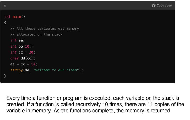 <p>where do variables live in</p>