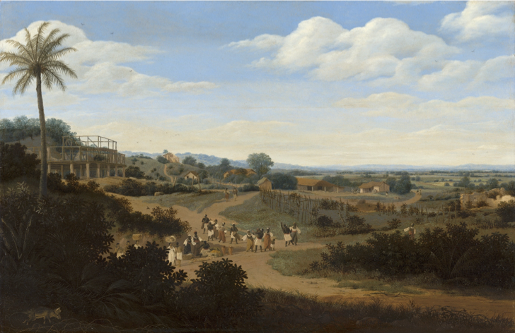 <p><span>Frans Post, <em>Brazilian Landscape with a House under Construction, 1655-1660</em>, oil on canvas, 46 cm x 70 cm</span></p>