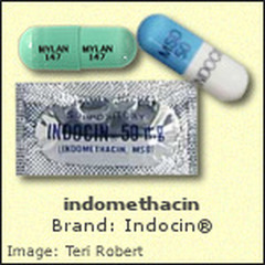 <p>indomethacin</p><p>nsaid</p><p>25 - 50mg</p><p>fda: gout 50mg TID until attack resolved</p><p>cns problems</p><p>not for severe renal dx</p>