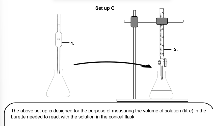 <p>Can I use a measuring cylinder to measure out the 25.0cm^3 instead? (_ the measuring cyclinder is _  _ than a _.)</p>