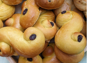 <p>Saffron infused bun, St. Lucia Day</p>