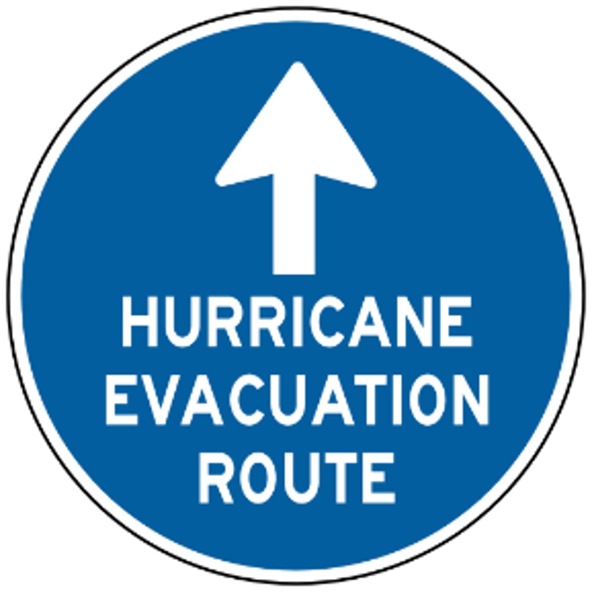 <p>signs to show the way your supposed to go if their is an emergency and need to evacuate. normally blue</p>