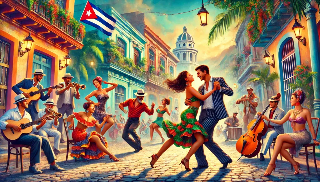 <p>- A blend of Kongo/Yoruba drumming and Spanish vocal traditions.</p>