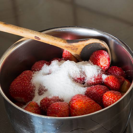 Take some sugar and some jam. (informal)