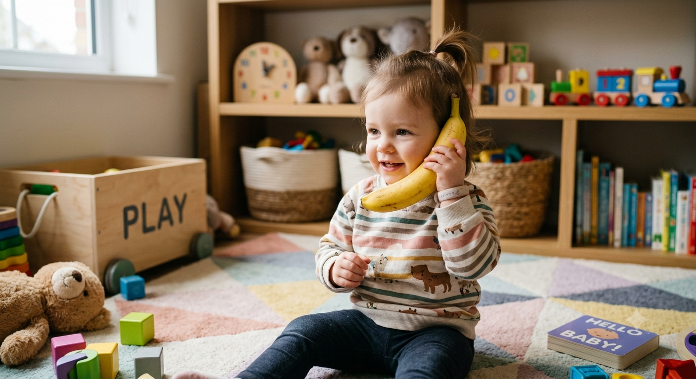 <p>- about 18 months to 2 years</p><p>- a <u><mark data-color="green" style="background-color: green; color: inherit;">transition to the preoperational stage</mark></u> of early childhood.</p><p>- Children develop <strong>mental representations, symbolic thought, deferred imitation</strong>, and can solve simple problems mentally before acting.</p><p>- Toddlers can think before acting and use symbols</p><p><strong>E.g., pretending</strong> a banana is a phone.</p>