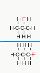 <p>Same molecular formula, but atoms are connected differently anywhere in the molecule.(different bonding order) (see image). EX: Molecular formula: C₂H₆O </p><p>You can have: Ethanol: CH<sub>3</sub>CH<sub>2</sub>OH or also Dimethyl Ether: CH<sub>3</sub>OCH<sub>3</sub> They both have:</p><ul><li><p>2 carbons</p></li><li><p>6 hydrogens</p></li><li><p>1 oxygen</p></li></ul><p>But they differ in how atoms are connected:</p><table style="min-width: 50px;"><colgroup><col style="min-width: 25px;"><col style="min-width: 25px;"></colgroup><tbody><tr><th colspan="1" rowspan="1"><p>Molecule</p></th><th colspan="1" rowspan="1"><p>Connectivity</p></th></tr><tr><td colspan="1" rowspan="1"><p>Ethanol</p></td><td colspan="1" rowspan="1"><p>C–C–O</p></td></tr><tr><td colspan="1" rowspan="1"><p>Dimethyl ether</p></td><td colspan="1" rowspan="1"><p>C–O–C</p></td></tr></tbody></table><p>So they are <strong>constitutional isomers</strong>.</p>