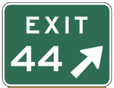 <p>Destination and Distance Sign</p>