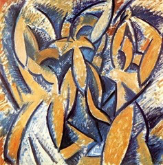 <p>A teacher asks students to compare the two artworks below to analyze changing attitudes toward reality and perception in late 19th- and early 20th-century Europe.Which statement BEST explains the transition represented?</p>