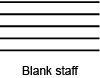 <p><span>set of five lines and four spaces. Each line and space represents a specific musical pitch.</span></p>