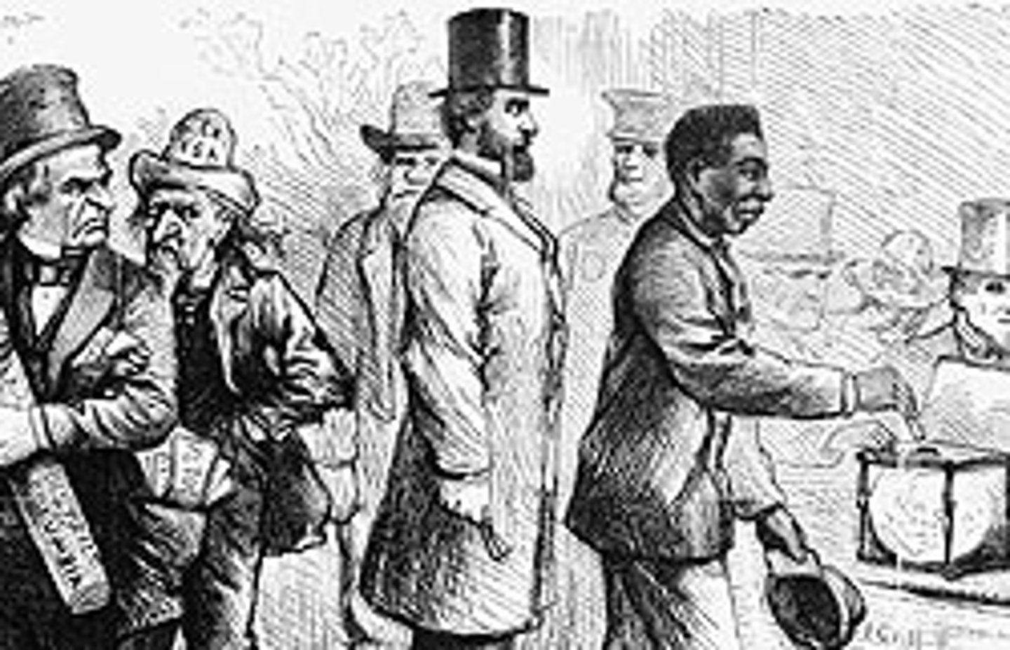 <p>1870 constitutional amendment that guaranteed voting rights regardless of race or previous condition of servitude</p>
