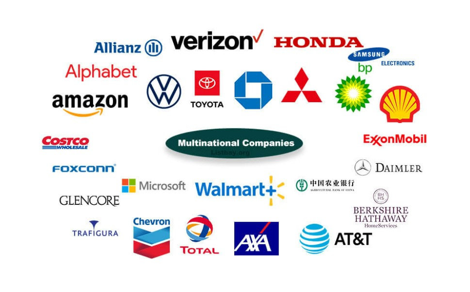 <p>Tập đoàn/Công ty đa quốc gia <br>Ex: Companies like Toyota and Samsung are multinational corporations.</p>