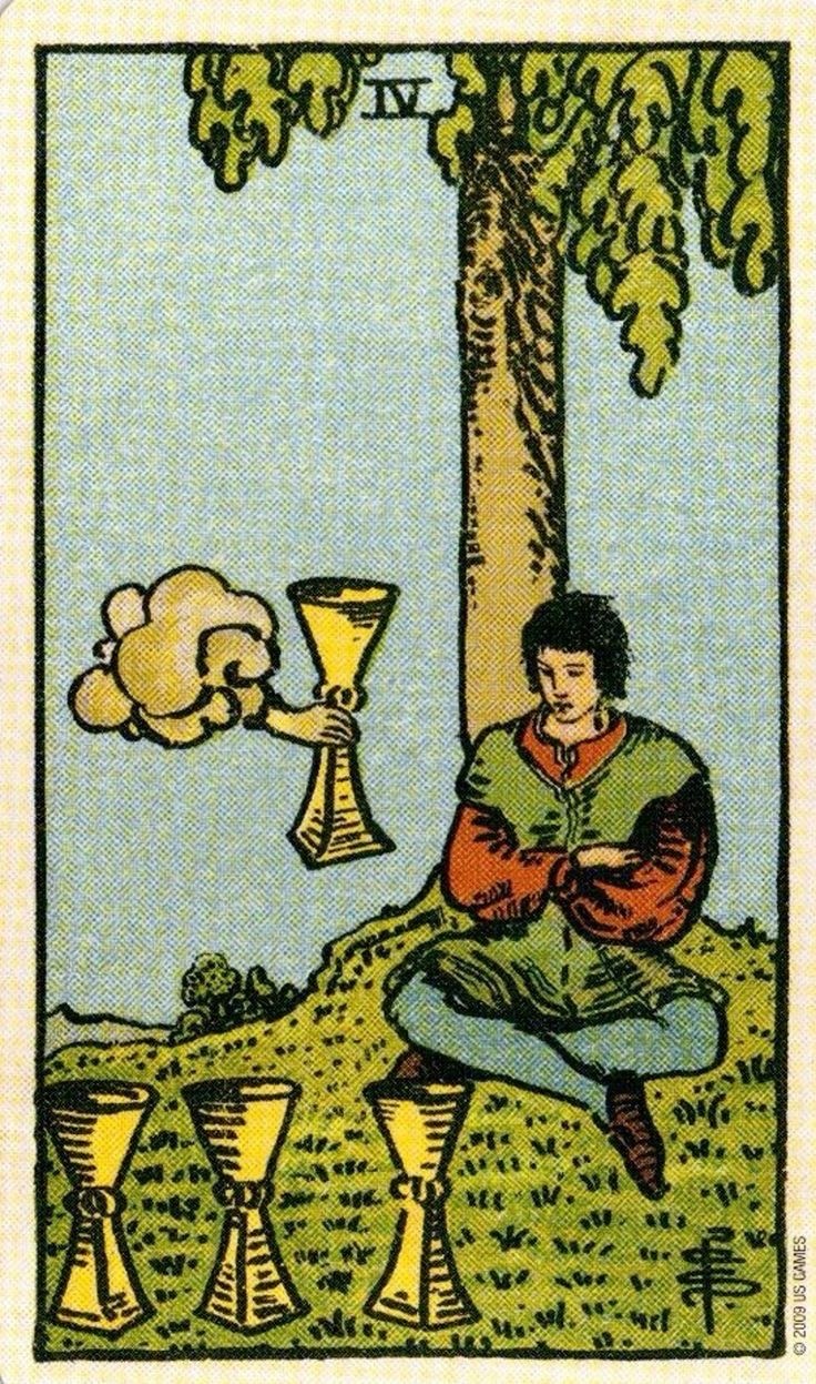 <p><span><span>FOUR OF CUPS</span></span></p>