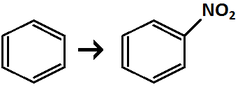 <p>attaches -NO2 to benzene ring</p><p>nitration (EAS)</p>