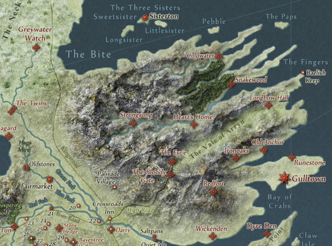 <p>Eyrie - The Vale - Robert Arryn</p>