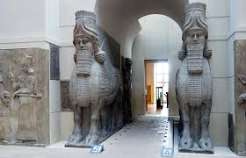 <p>Lamassu from the citadel of Sargon II</p>