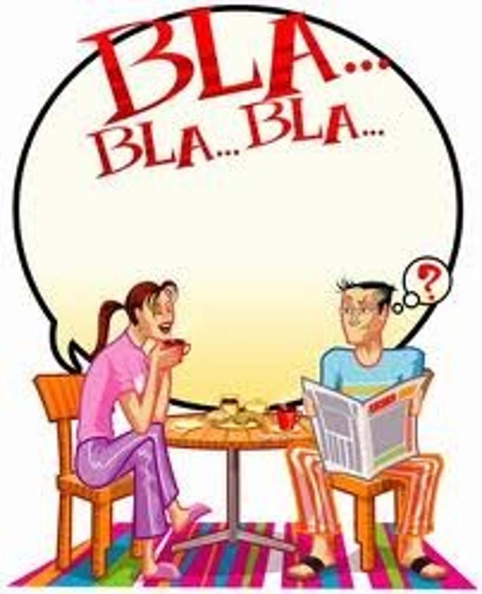 <p>to talk</p>