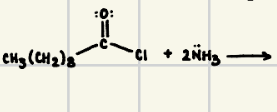 <p>Reactions of acid chlorides and ammonia/amines will form what?</p>