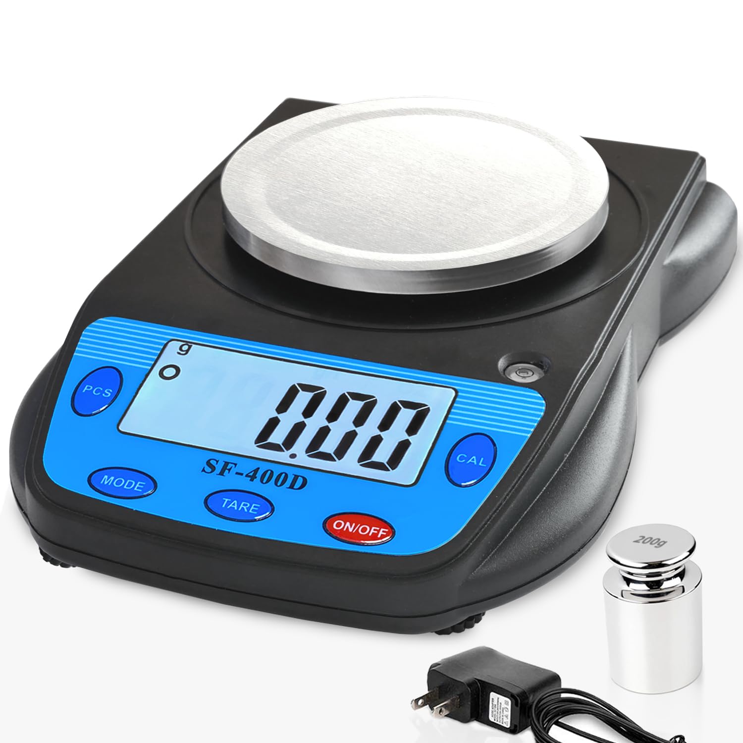 <p>A device used to measure the weight or mass of an object, typically using electronic sensors for precision. </p>