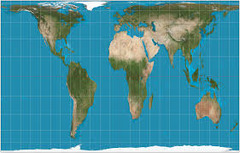 <p>MT - Uninterrupted</p><p></p><p>V - Shows the true sizes of landmasses</p><p></p><p>L - Significant amount of distortion in the shape of the land masses &amp; direction</p>