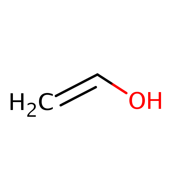 <p>vinyl alcohol is thermodynamically unstable and tautomarized to aldehyde</p>