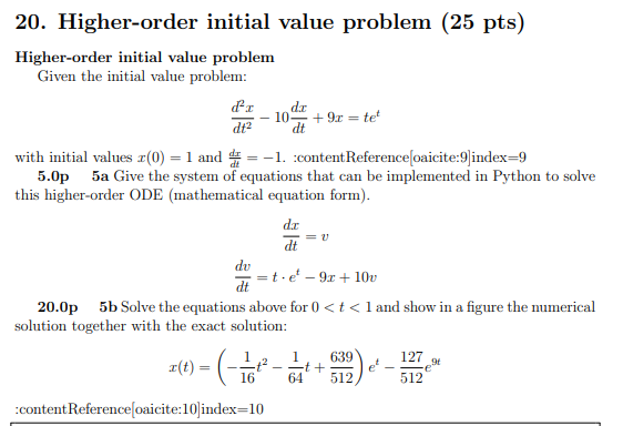<p>Higher-order initial value problem</p>