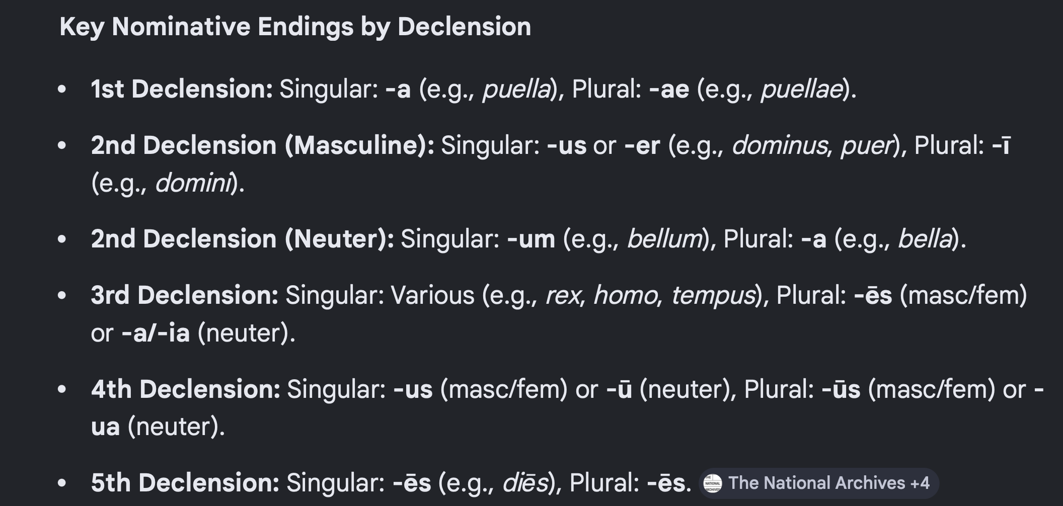 <p>the subject of a sentence e.g bobs mom gave Kelly the tickets, bobs mom would be nominative</p>