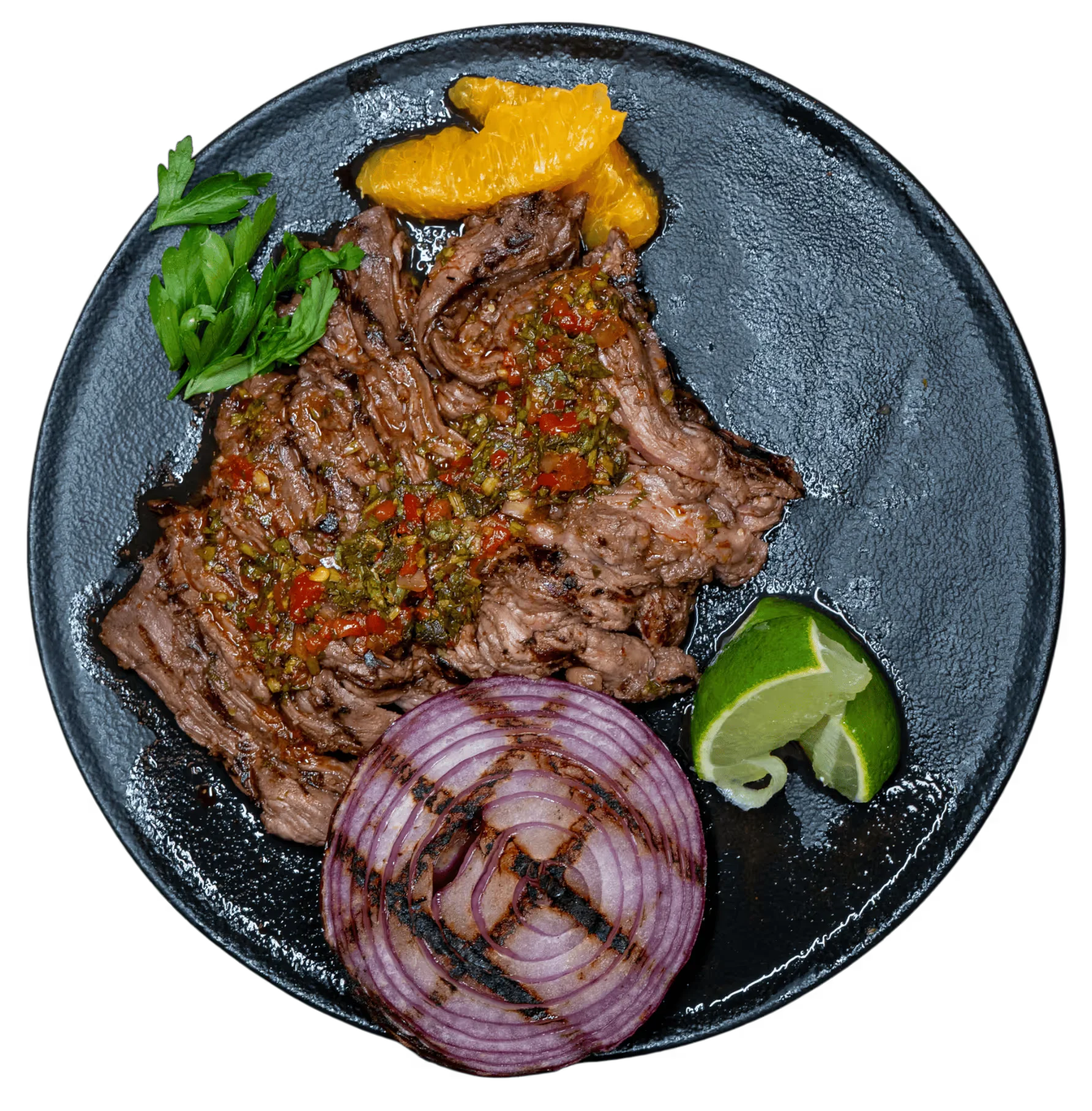 <p>CARNE ASADA &amp; CHIMICHURRI ROJA</p>