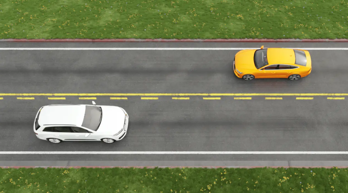 <p>What does a solid yellow line on your side of the center mean?</p>