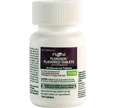<p>SHELF 2: <strong>Fluroxin</strong> <em>(Likely fluoroquinolone antibiotic)</em></p>