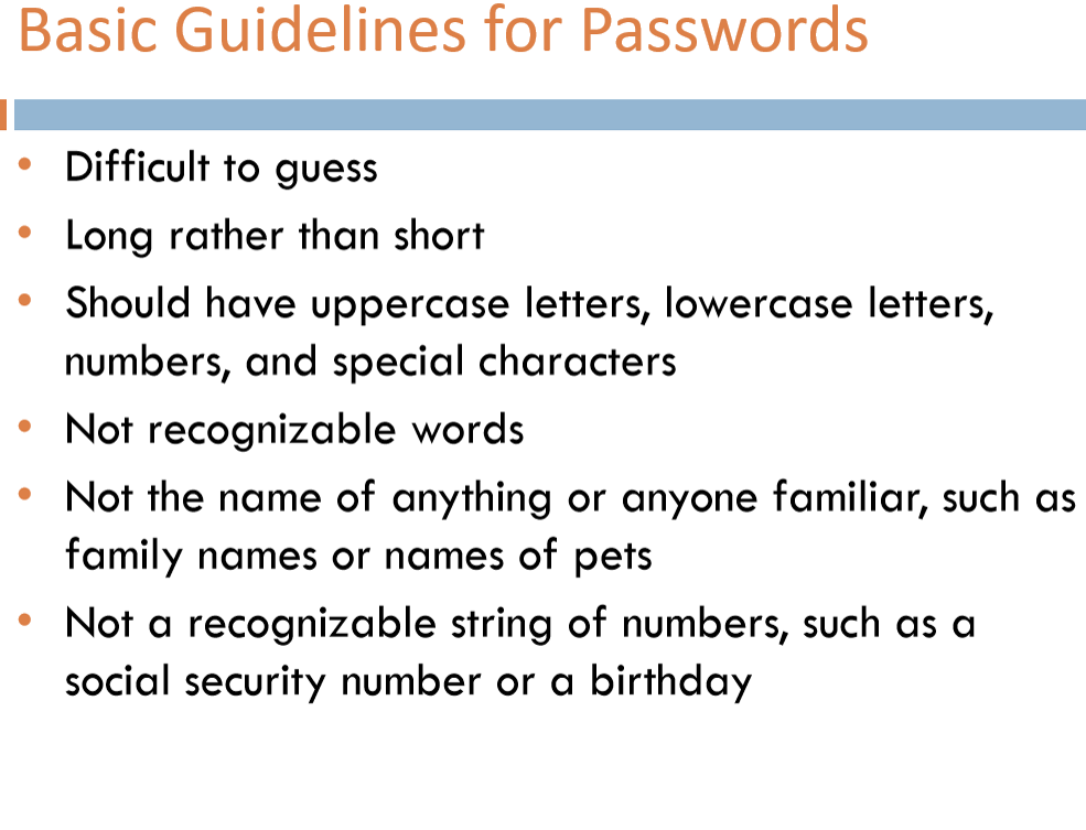 <p>Responses to password challenges:</p><ul><li><p>use password managers</p></li><li><p>multi-factor authentication (another level of security after password)</p></li><li><p>passwordless authentication</p></li><li><p>adaptive authentication</p></li></ul><p></p>