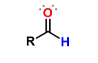 <p>carbonyl group w/ 1 R group and 1 H atom; add suffix -al</p>