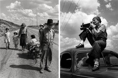 <p>A student creates photographs documenting homelessness and economic inequality within a local community. Which photographer provides the BEST comparison?</p>