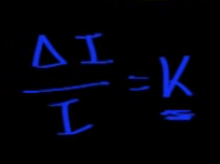 <p>The ratio of an initial sensation to the just noticeable difference is constant implying a linear relationship (I=sensation and K=constant ratio)</p>