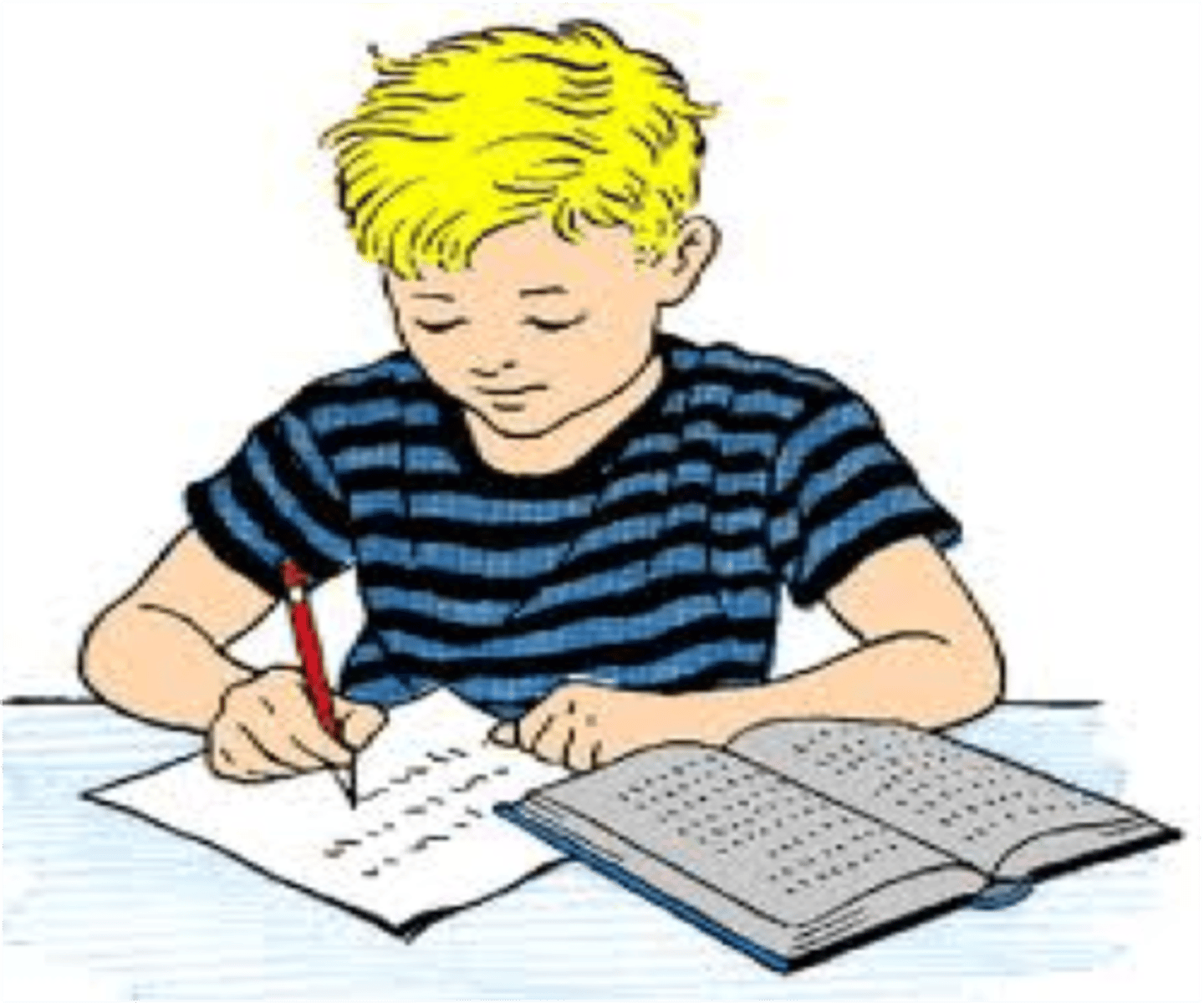 <p>homework, do you do your homework? yes, I do them</p>