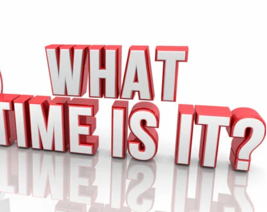 <p>What time?</p>