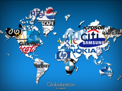 <p>behavioral standards, symbols, values, and material objects that have become common across the globe</p><p>examples--Reggae, Bollywood, Facebook, Twitter, BBC, World Cup Soccer, The Olympics</p>
