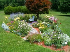 <p>garden; yard</p>