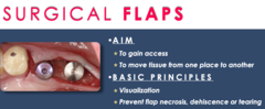 <p>- Gain access (visualization)</p><p>- Move tissue from one place to another</p><p>- Prevent flap necrosis, dehiscence, or tearing</p>