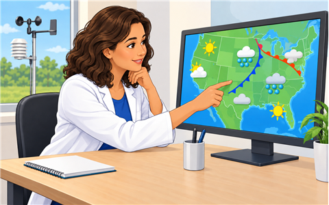 A scientist who studies the atmosphere and weather and makes weather predictions.
