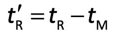 <p><span>For a retained solute, it is the additional time required to travel the length of the column, beyond that required by the solvent</span></p>