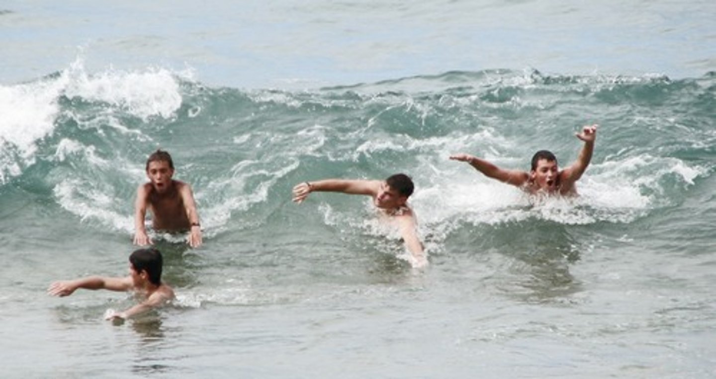<p>I swam in the sea</p>