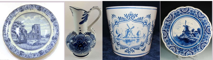 <p>In Holland (now known as The Netherlands), pottery and tile with blue on white images became very popular. This is known as…</p>