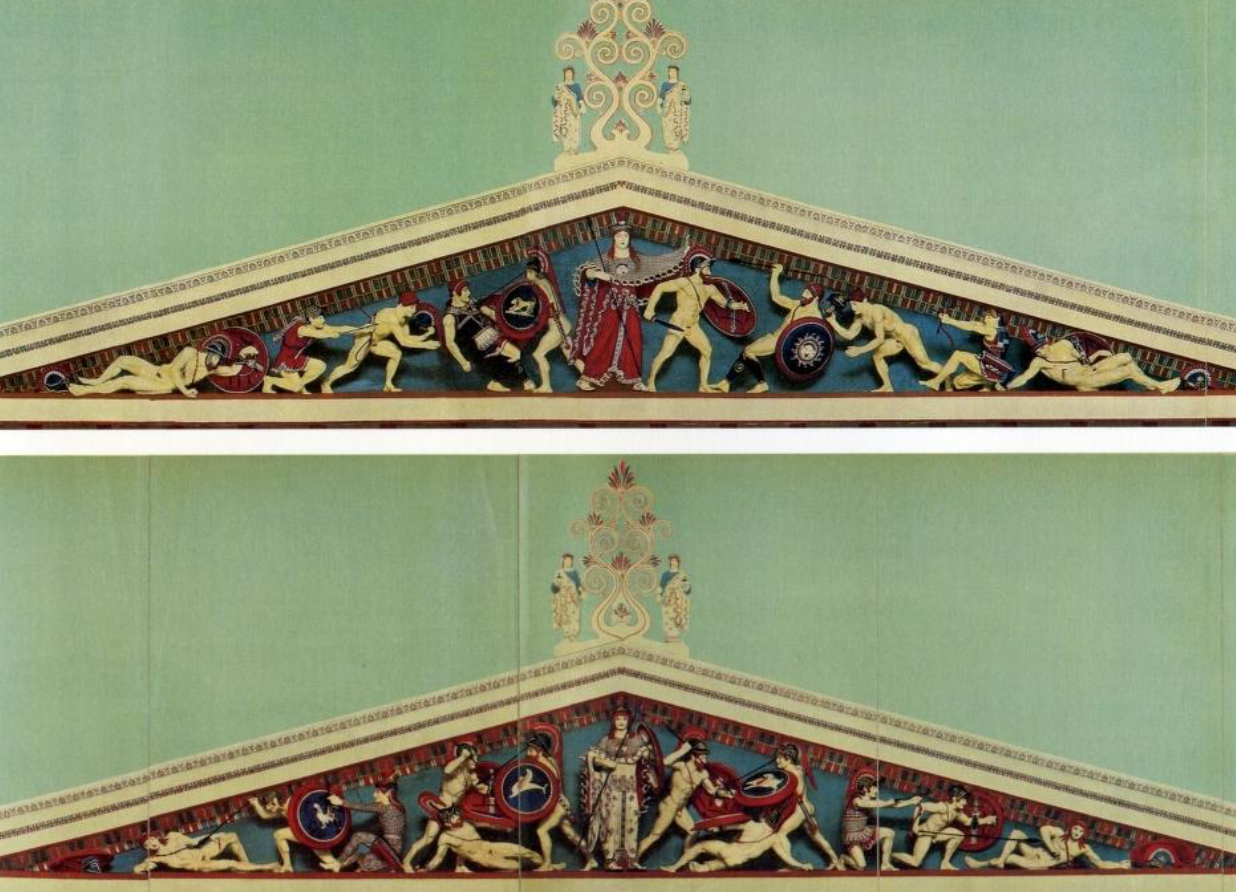 <p>The east and west pediments of the Temple of Aphaia, Aegina</p><p>c. 500 – c. 480 BCE</p>