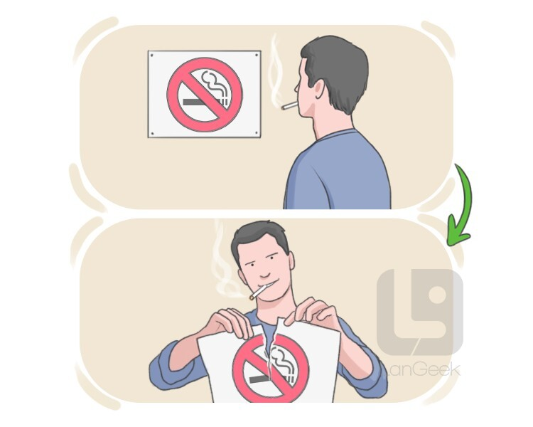 <p>flout</p>