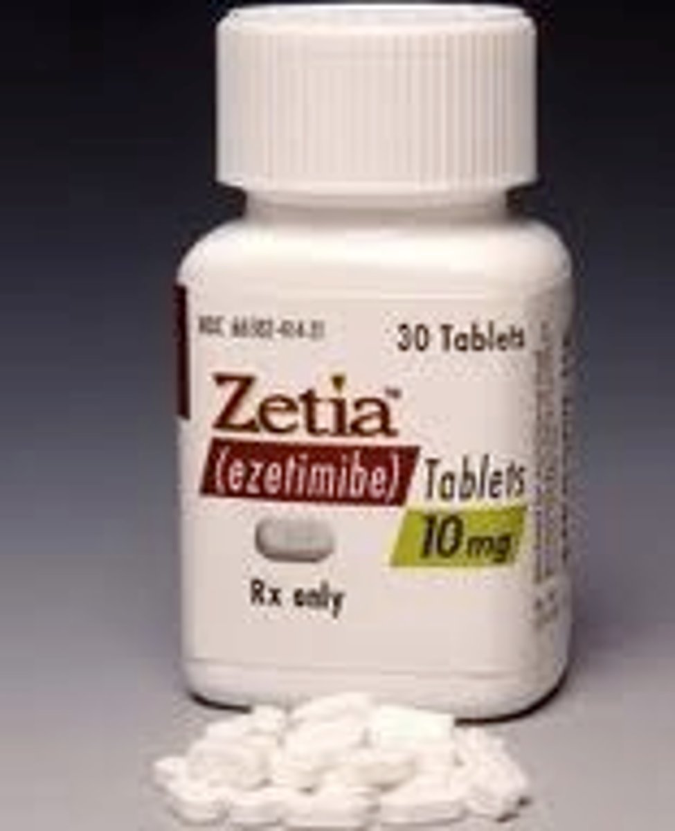 <p>Generic Name: Ezetimibe</p><p>Therapeutic Class: Cholesterol absorption inhibitor</p><p>Indication: Hypercholesterolmia</p>