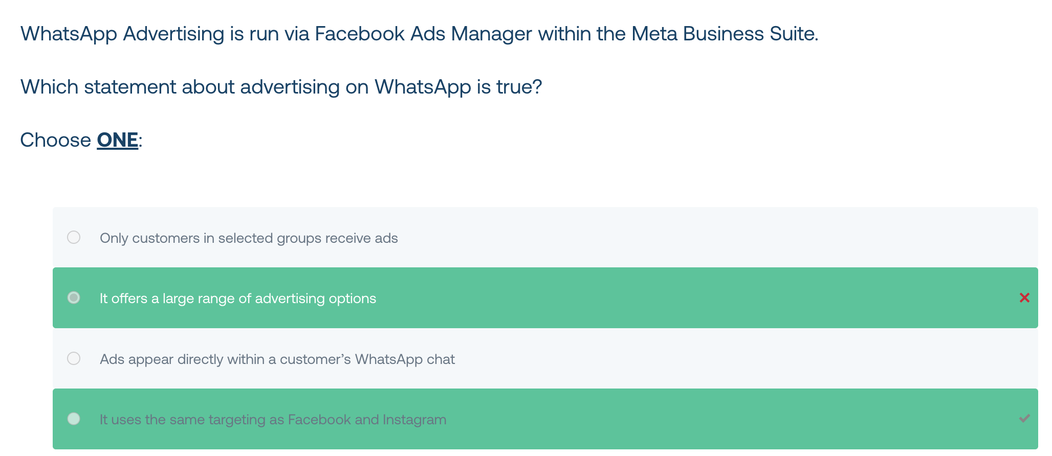 <p>It uses the same targeting as facebook and ig</p>