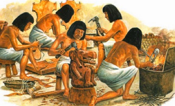 <p>The skill of working with metals to make stronger tools and weapons instead of just stone.</p>
