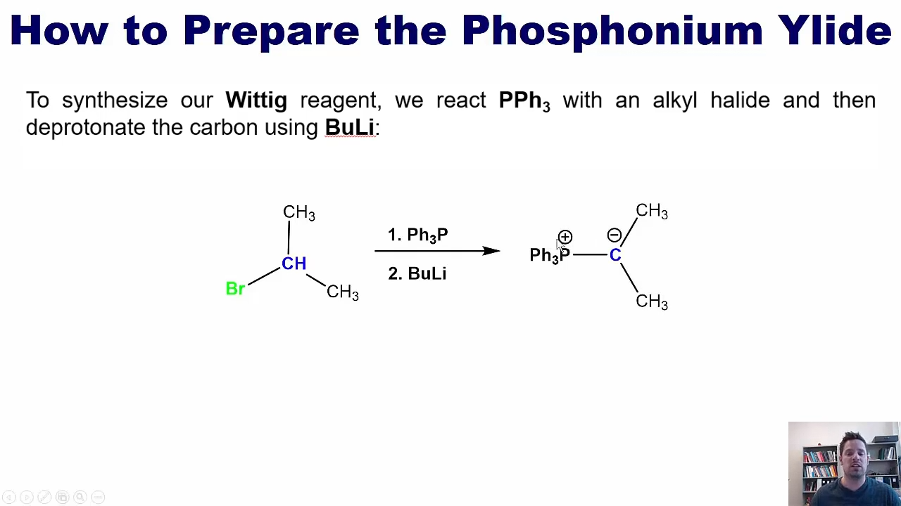 <p>How to make <strong>Phosphonium Ylide</strong></p>